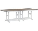 Berlin Gardens Garden Classic 44" x 96" Rectangular Bar Table with Hammered Top