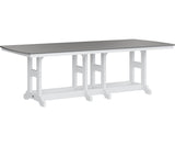 Berlin Gardens Garden Classic 44" x 96" Rectangular Bar Table with Hammered Top