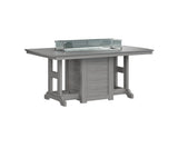 Berlin Gardens Garden Classic 44" x 72" Rectangular Fire Bar Table with Hammered Top