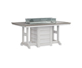 Berlin Gardens Garden Classic 44" x 72" Rectangular Fire Counter Table with Hammered Top