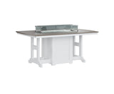 Berlin Gardens Garden Classic 44" x 72" Rectangular Fire Bar Table with Hammered Top