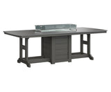 Berlin Gardens Garden Classic 44" x 96" Rectangular Bar Table with Hammered Top