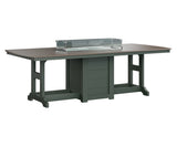 Berlin Gardens Garden Classic 44" x 96" Rectangular Fire Dining Table with Hammered Top