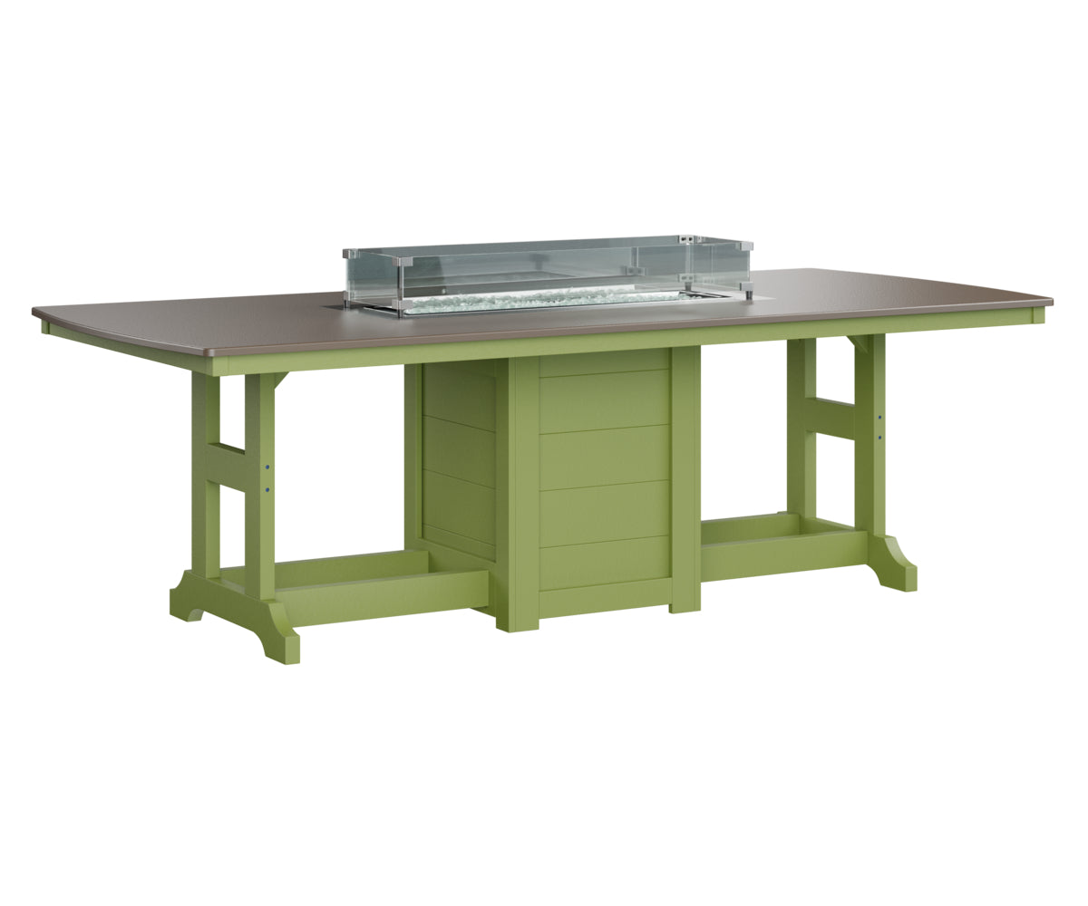 Berlin Gardens Garden Classic 44" x 96" Rectangular Bar Table with Hammered Top
