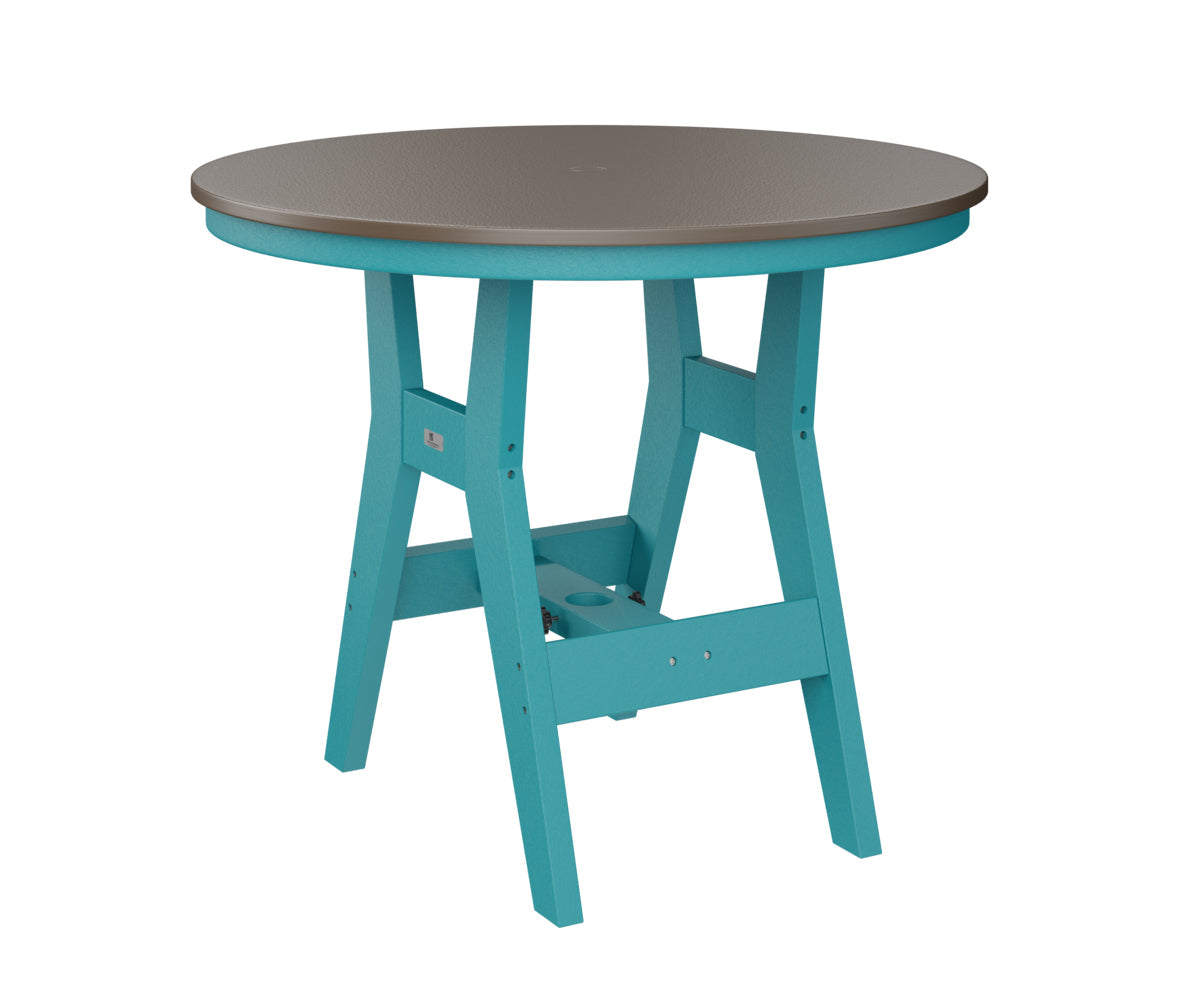 Berlin Gardens Harbor Bar Tables 38" Round Bar Table with Hammered Top