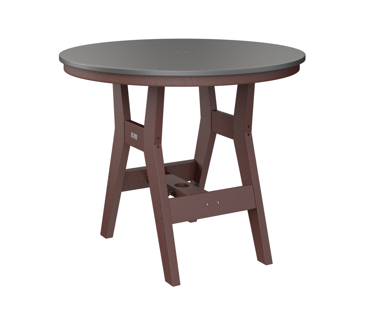 Berlin Gardens Harbor Bar Tables 38" Round Bar Table with Hammered Top