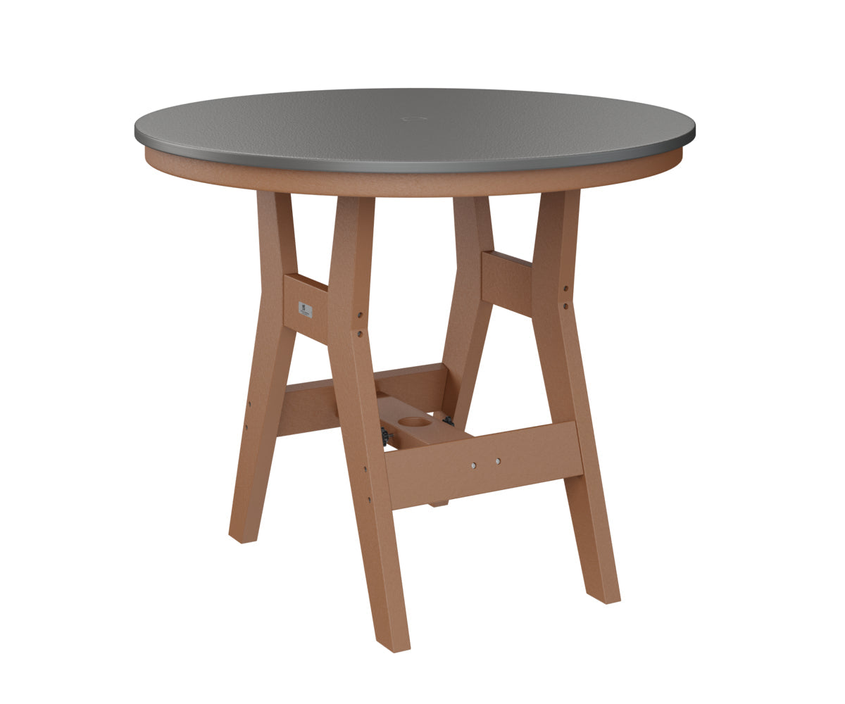 Berlin Gardens Harbor Bar Tables 38" Round Bar Table with Hammered Top