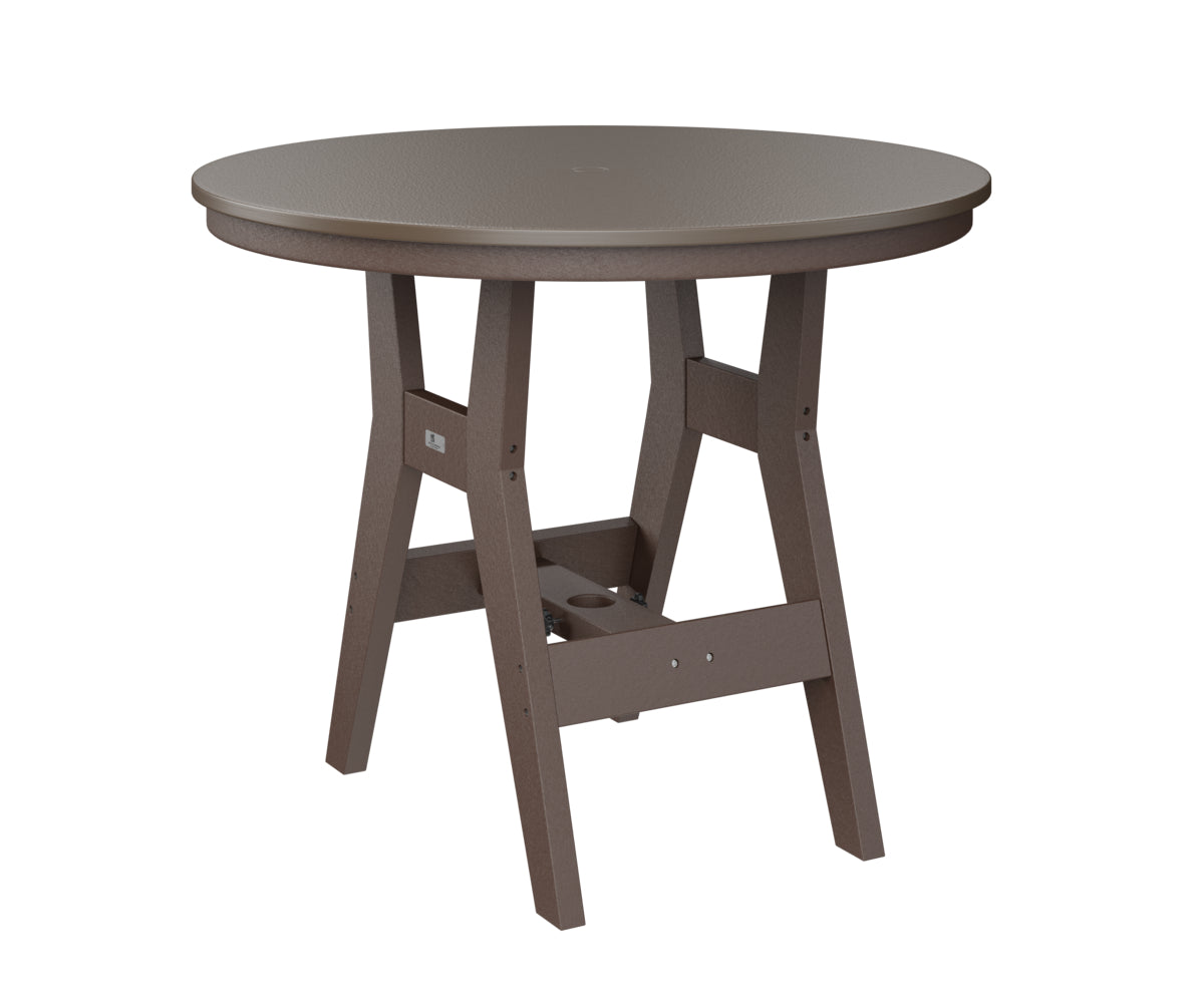 Berlin Gardens Harbor Bar Tables 38" Round Bar Table with Hammered Top