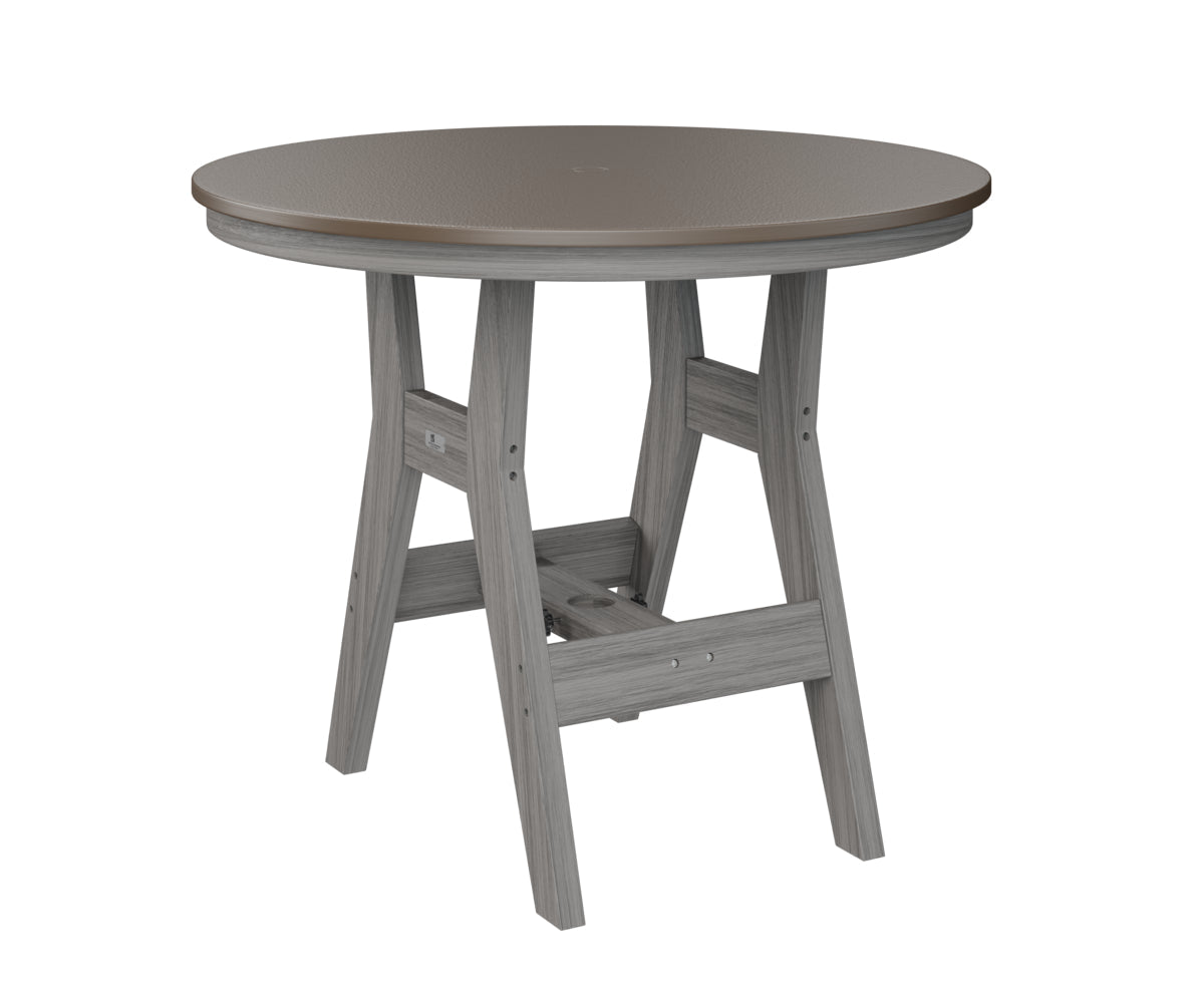 Berlin Gardens Harbor Bar Tables 38" Round Bar Table with Hammered Top