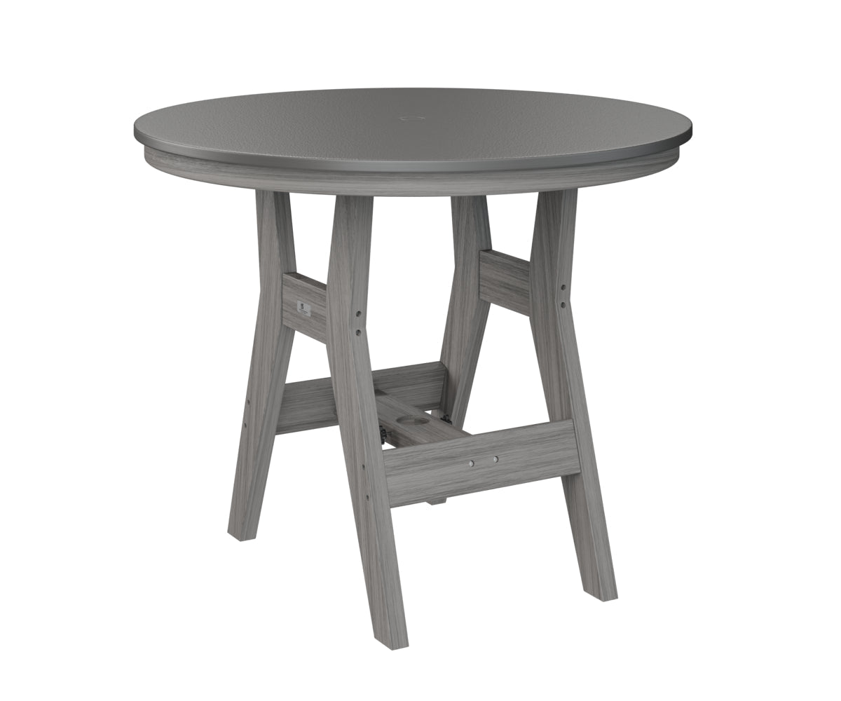 Berlin Gardens Harbor Bar Tables 38" Round Bar Table with Hammered Top