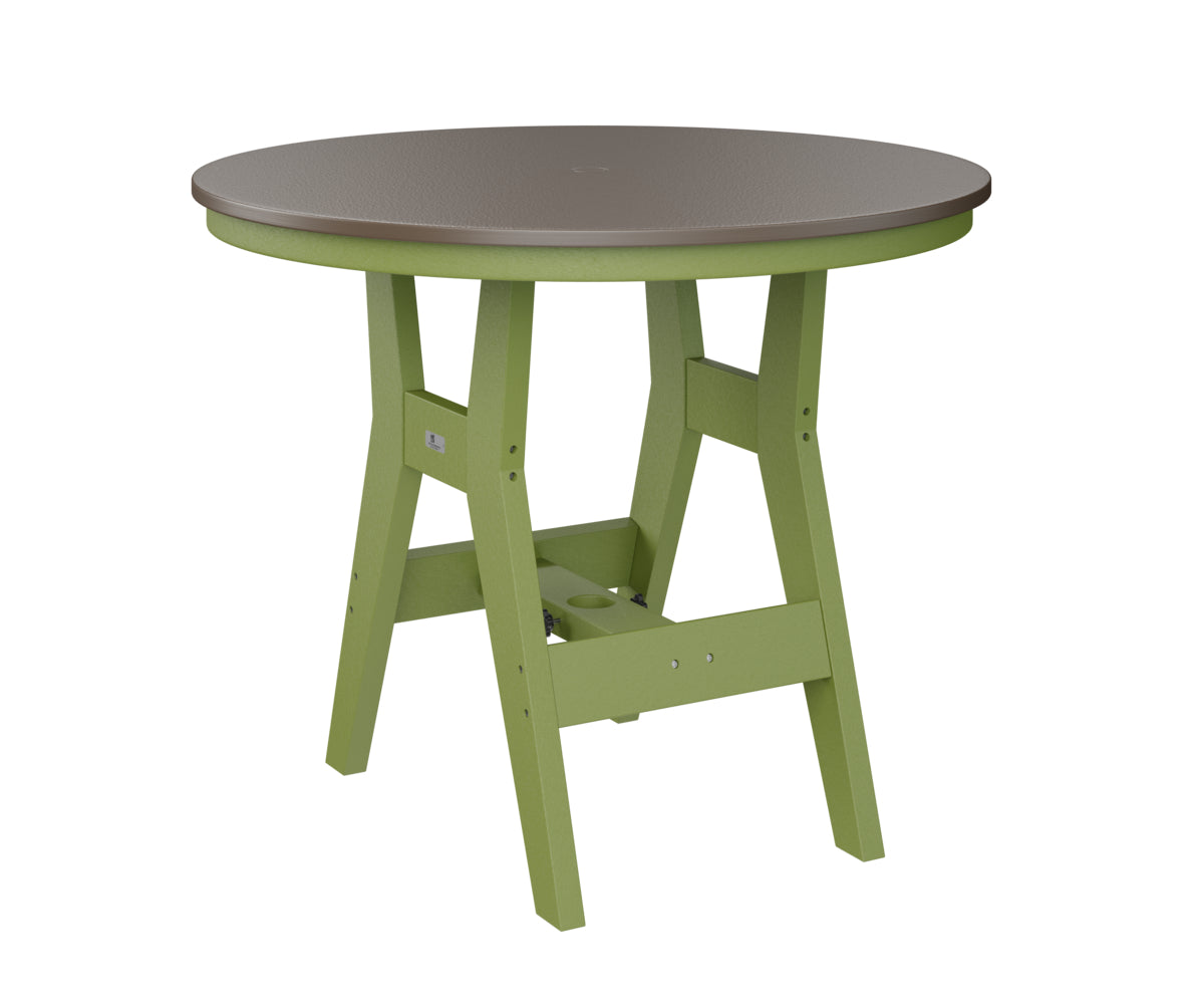 Berlin Gardens Harbor Counter Tables 38" Round Counter Table with Hammered Top