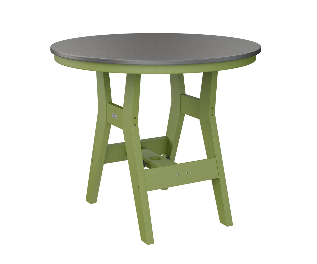 Berlin Gardens Harbor Bar Tables 38" Round Bar Table with Hammered Top
