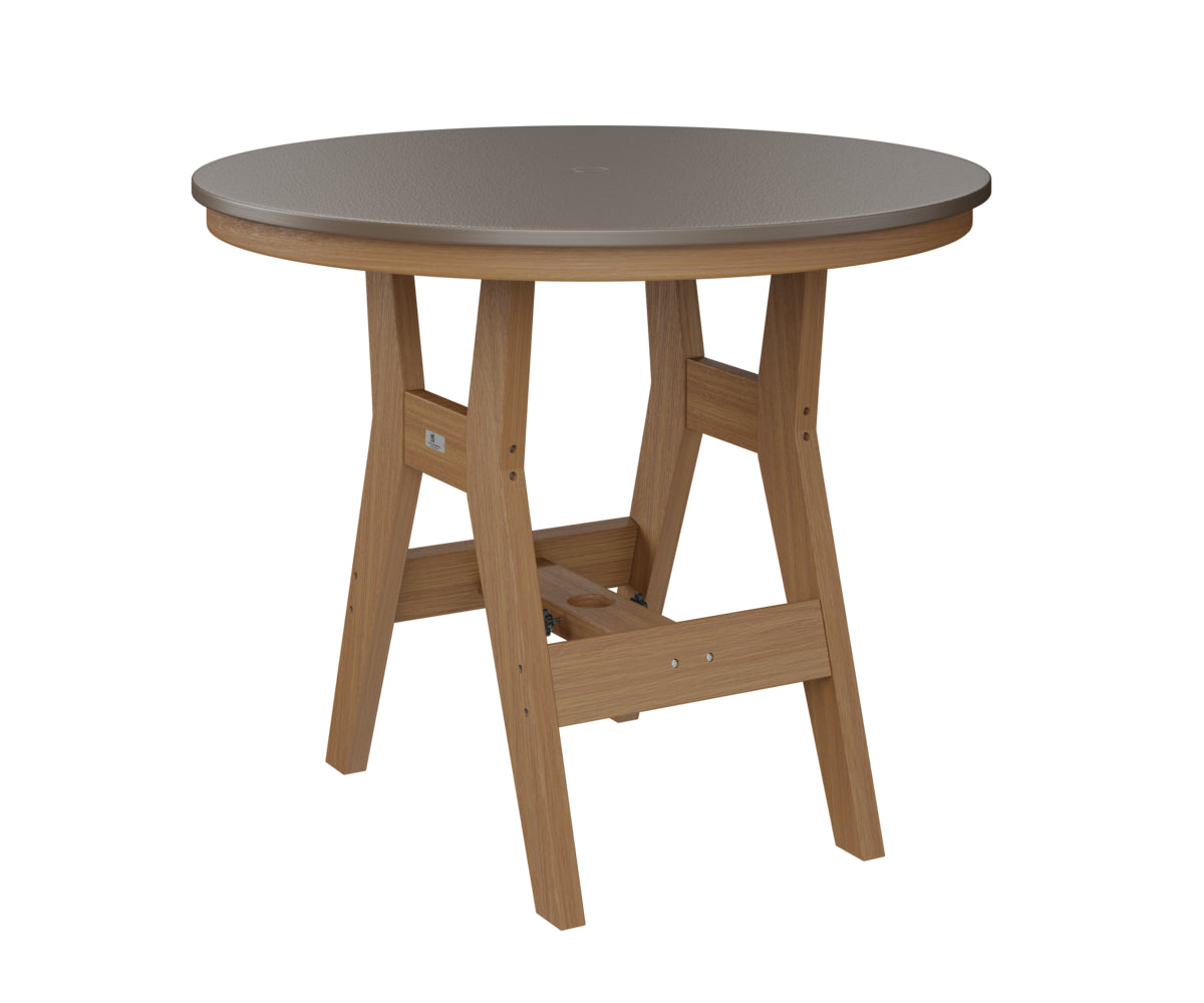 Berlin Gardens Harbor Bar Tables 38" Round Bar Table with Hammered Top