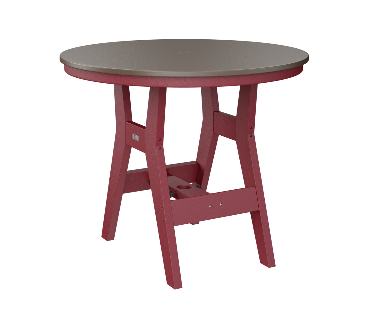 Berlin Gardens Harbor Bar Tables 38" Round Bar Table with Hammered Top