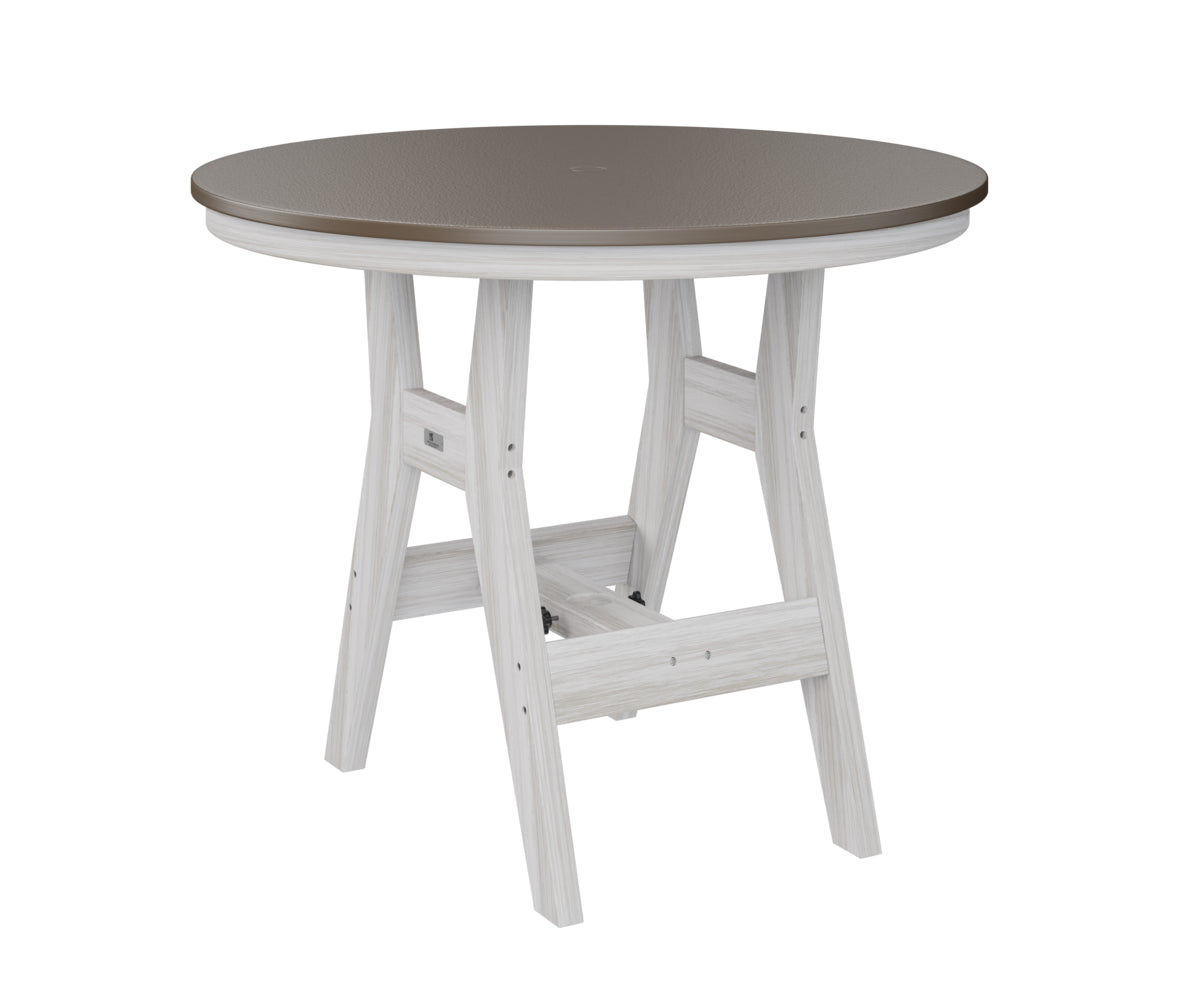 Berlin Gardens Harbor Counter Tables 38" Round Counter Table with Hammered Top