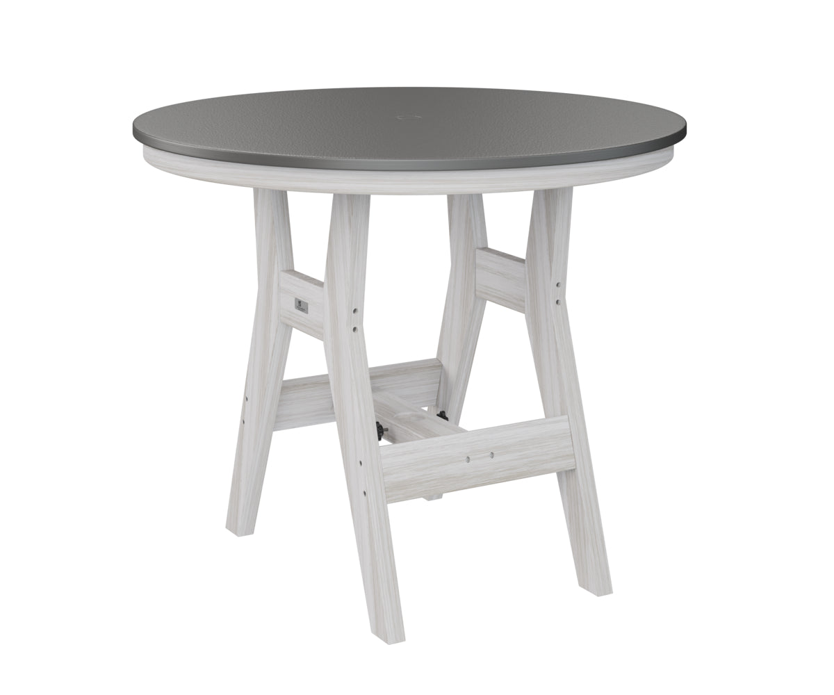 Berlin Gardens Harbor Counter Tables 38" Round Counter Table with Hammered Top