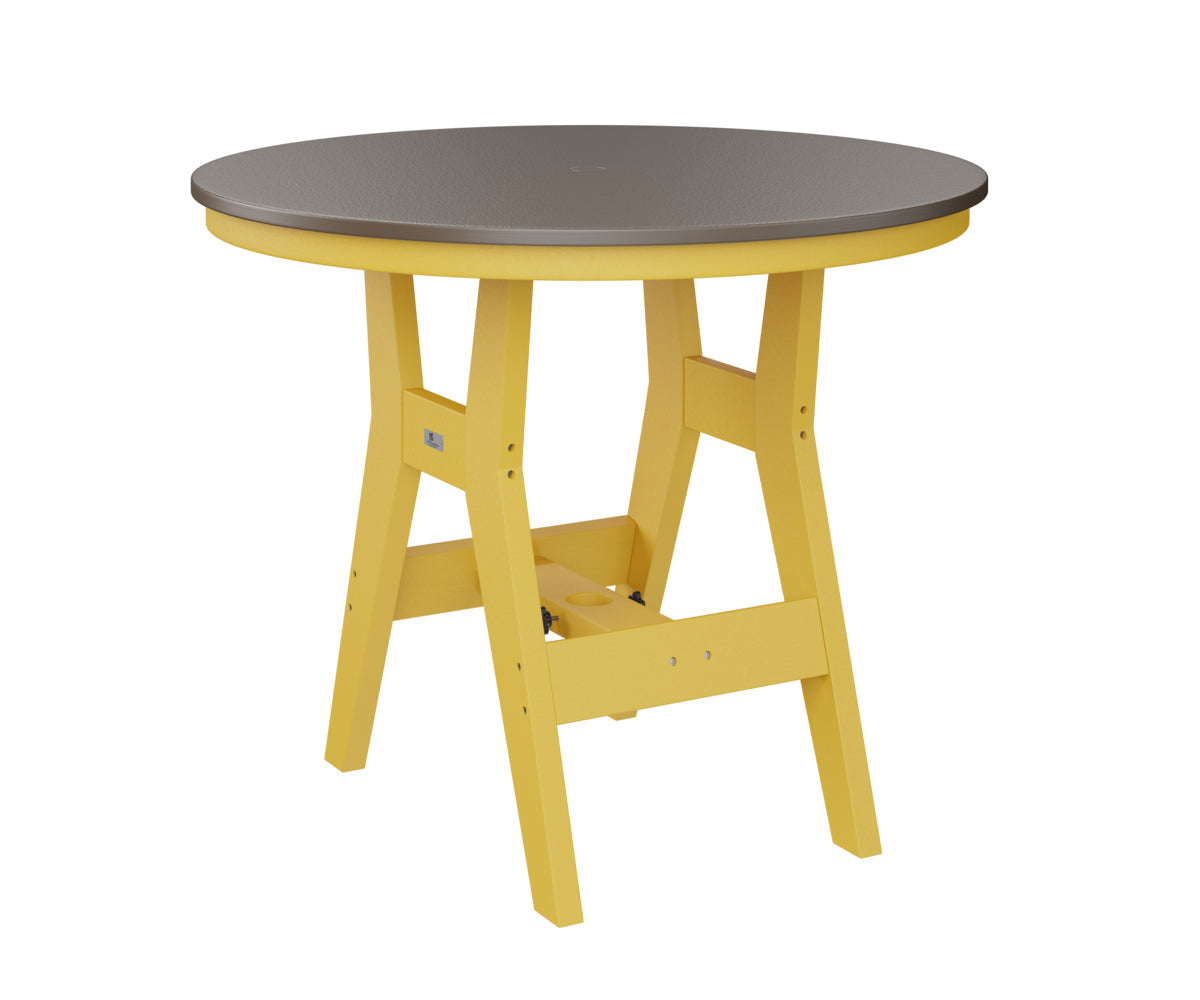 Berlin Gardens Harbor Counter Tables 38" Round Counter Table with Hammered Top
