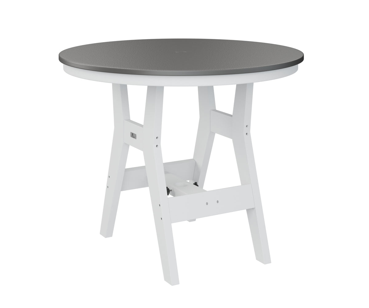 Berlin Gardens Harbor Counter Tables 38" Round Counter Table with Hammered Top
