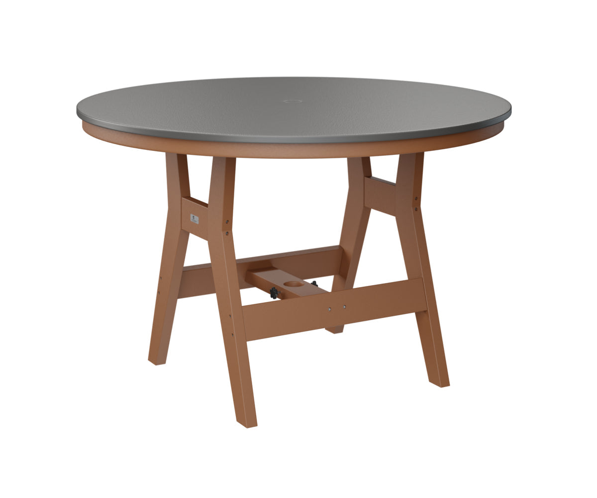 Berlin Gardens Harbor Dining Tables 48" Round Dining Table with Hammered Top