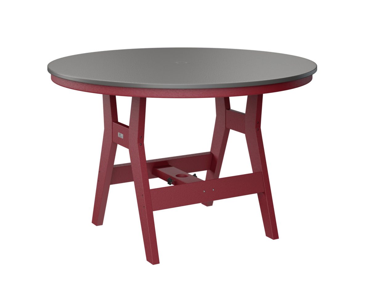 Berlin Gardens Harbor Dining Tables 48" Round Dining Table with Hammered Top