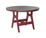 Berlin Gardens Harbor Bar Tables 48" Round Bar Table with Hammered Top