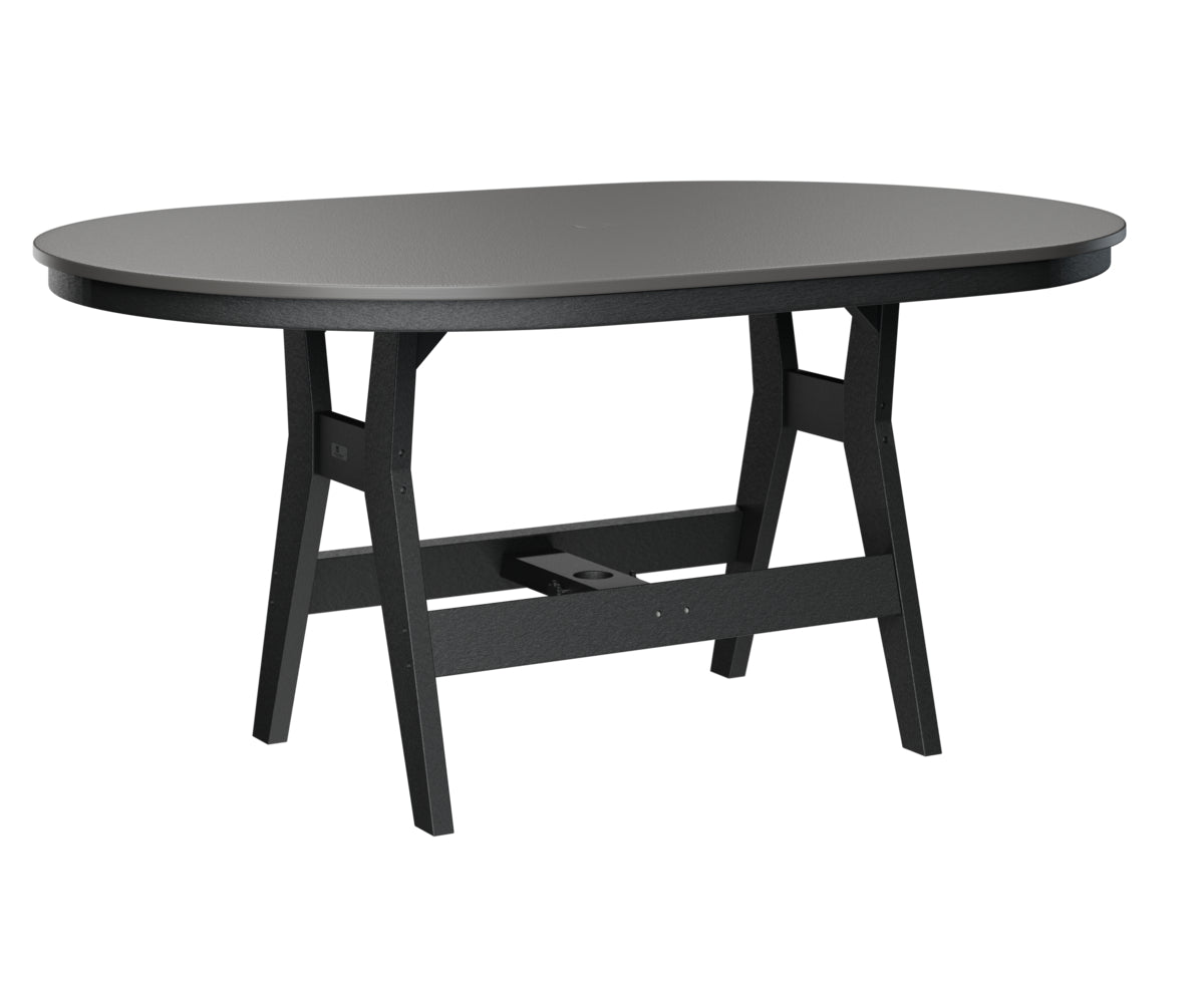 Berlin Gardens Harbor Counter Tables 44" x 64" Oblong Counter Table with Hammered Top