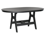 Berlin Gardens Harbor Counter Tables 44" x 64" Oblong Counter Table with Hammered Top