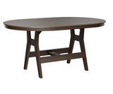 Berlin Gardens Harbor Bar Tables 44" x 64" Oblong Bar Table with Hammered Top