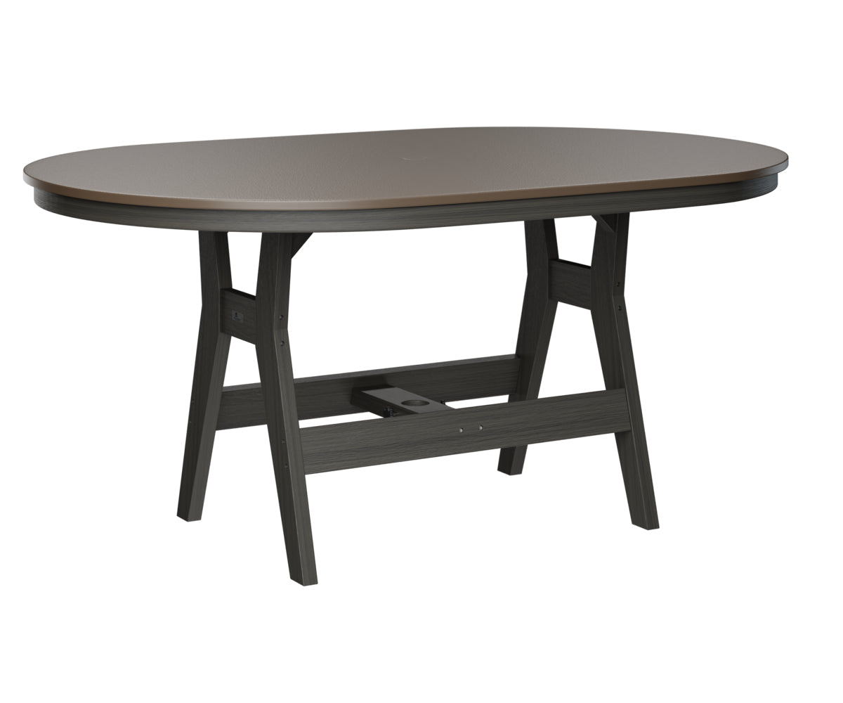 Berlin Gardens Harbor Counter Tables 44" x 64" Oblong Counter Table with Hammered Top