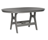 Berlin Gardens Harbor Bar Tables 44" x 64" Oblong Bar Table with Hammered Top