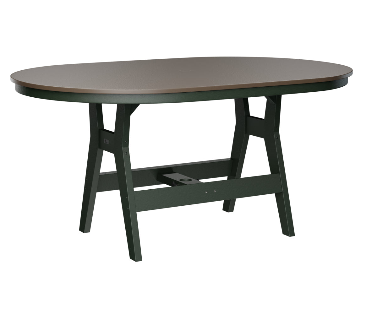 Berlin Gardens Harbor Counter Tables 44" x 64" Oblong Counter Table with Hammered Top