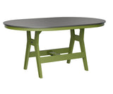 Berlin Gardens Harbor Bar Tables 44" x 64" Oblong Bar Table with Hammered Top