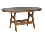 Berlin Gardens Harbor Bar Tables 44" x 64" Oblong Bar Table with Hammered Top