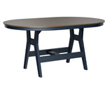 Berlin Gardens Harbor Counter Tables 44" x 64" Oblong Counter Table with Hammered Top