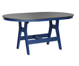 Berlin Gardens Harbor Counter Tables 44" x 64" Oblong Counter Table with Hammered Top
