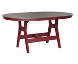 Berlin Gardens Harbor Counter Tables 44" x 64" Oblong Counter Table with Hammered Top