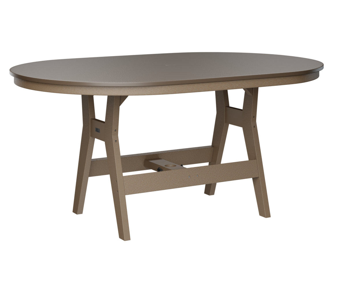 Berlin Gardens Harbor Counter Tables 44" x 64" Oblong Counter Table with Hammered Top