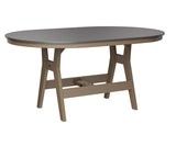 Berlin Gardens Harbor Counter Tables 44" x 64" Oblong Counter Table with Hammered Top