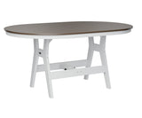Berlin Gardens Harbor Bar Tables 44" x 64" Oblong Bar Table with Hammered Top