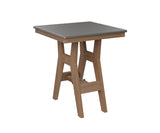 Berlin Gardens Harbor Counter Tables 28" Square Counter Table with Hammered Top