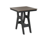 Berlin Gardens Harbor Bar Tables 28" Square Bar Table with Hammered Top