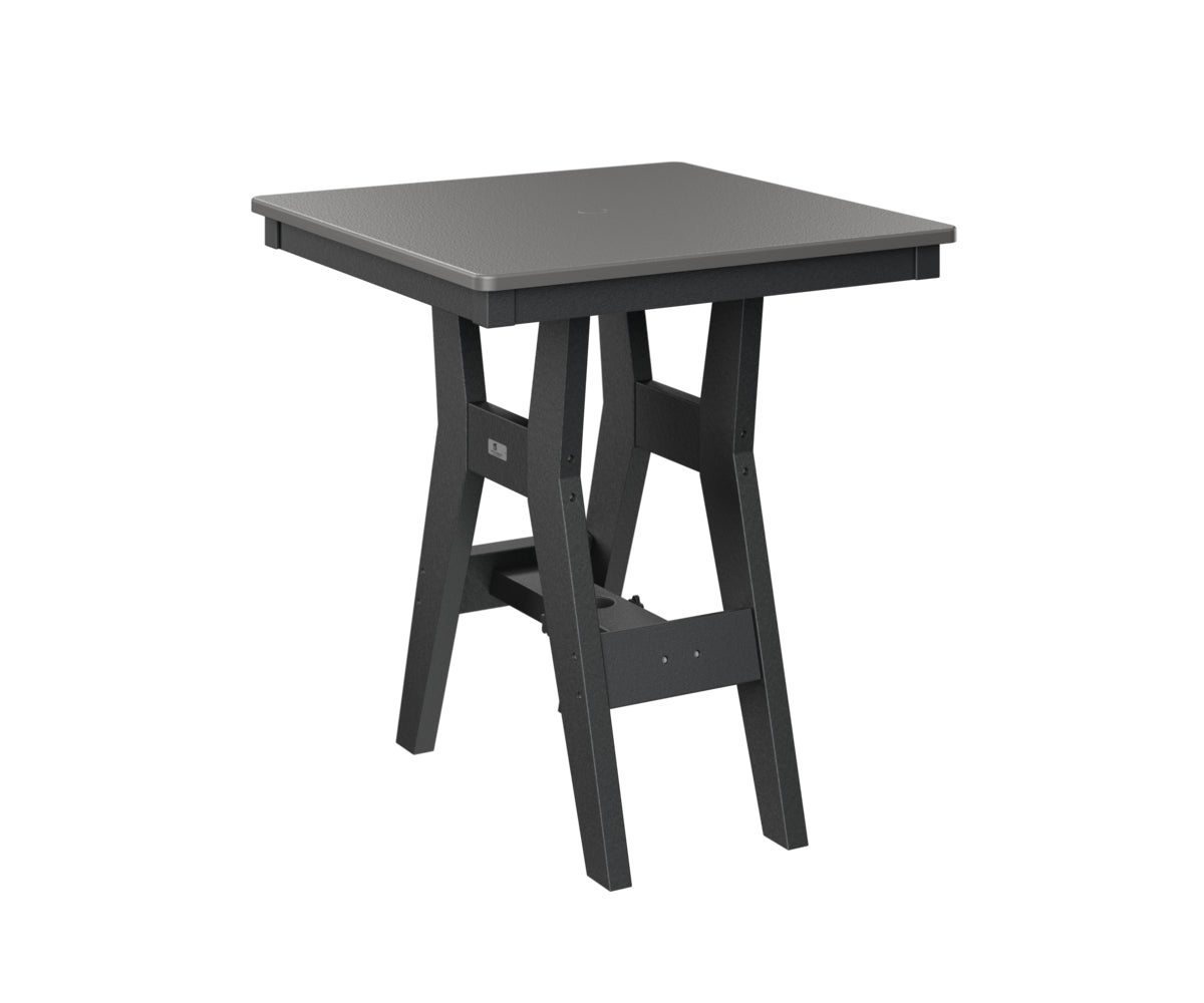 Berlin Gardens Harbor Bar Tables 28" Square Bar Table with Hammered Top