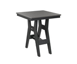 Berlin Gardens Harbor Dining Tables 28" Square Dining Table with Hammered Top