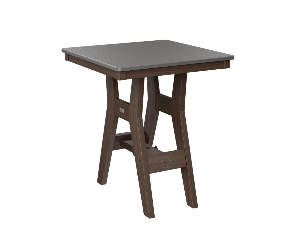Berlin Gardens Harbor Counter Tables 28" Square Counter Table with Hammered Top