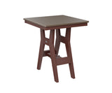 Berlin Gardens Harbor Counter Tables 28" Square Counter Table with Hammered Top