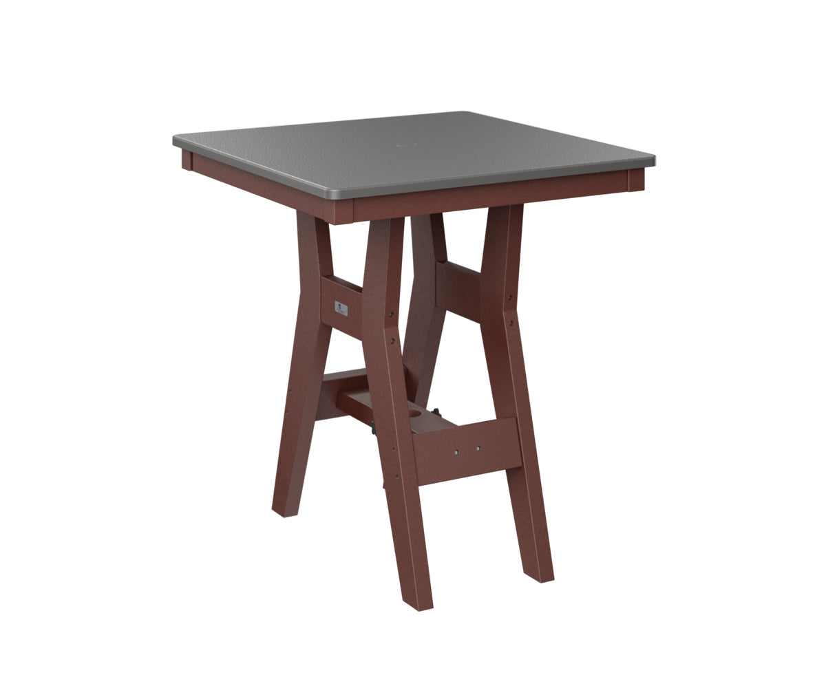 Berlin Gardens Harbor Dining Tables 28" Square Dining Table with Hammered Top