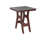 Berlin Gardens Harbor Dining Tables 28" Square Dining Table with Hammered Top