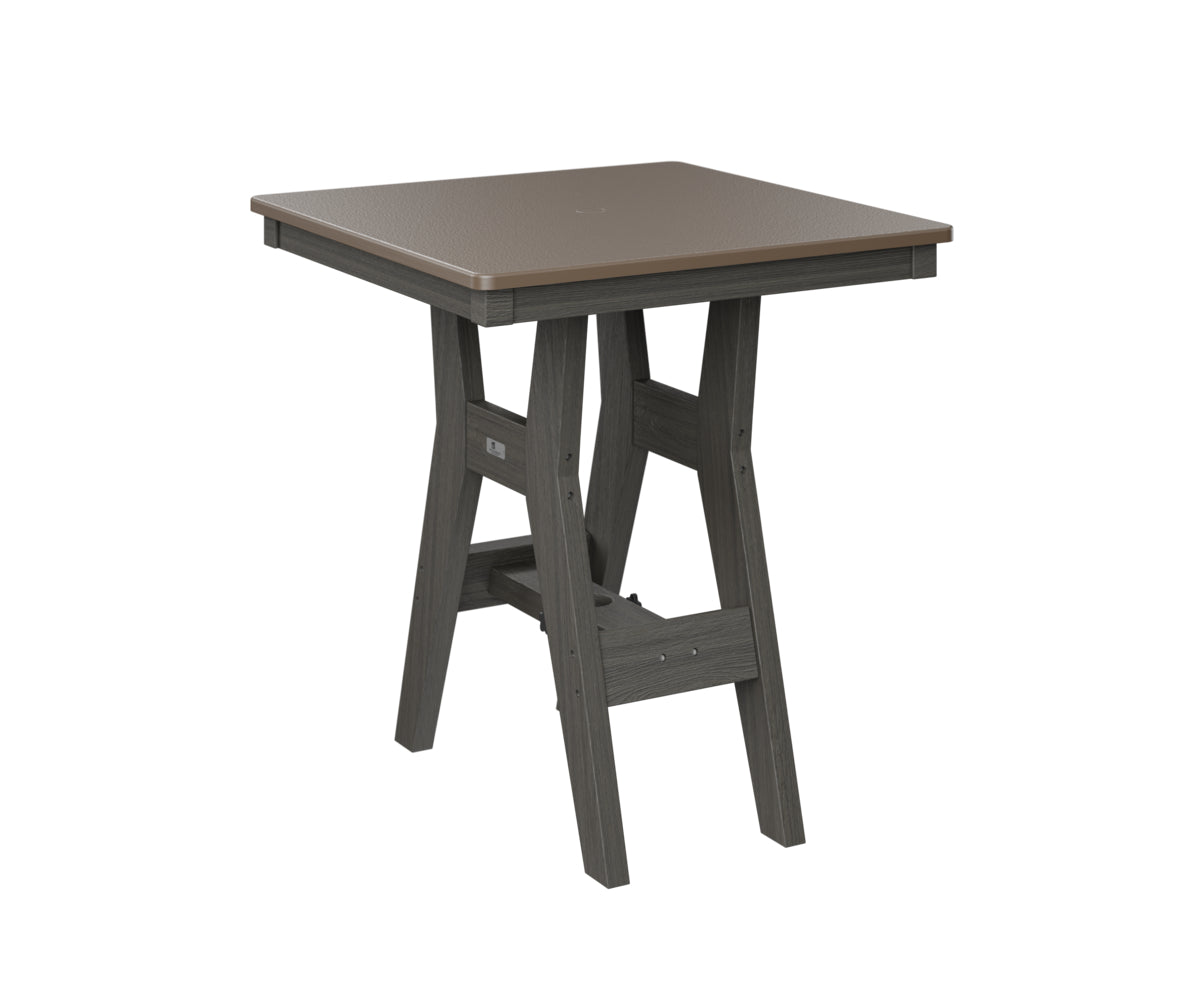 Berlin Gardens Harbor Counter Tables 28" Square Counter Table with Hammered Top