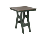 Berlin Gardens Harbor Counter Tables 28" Square Counter Table with Hammered Top