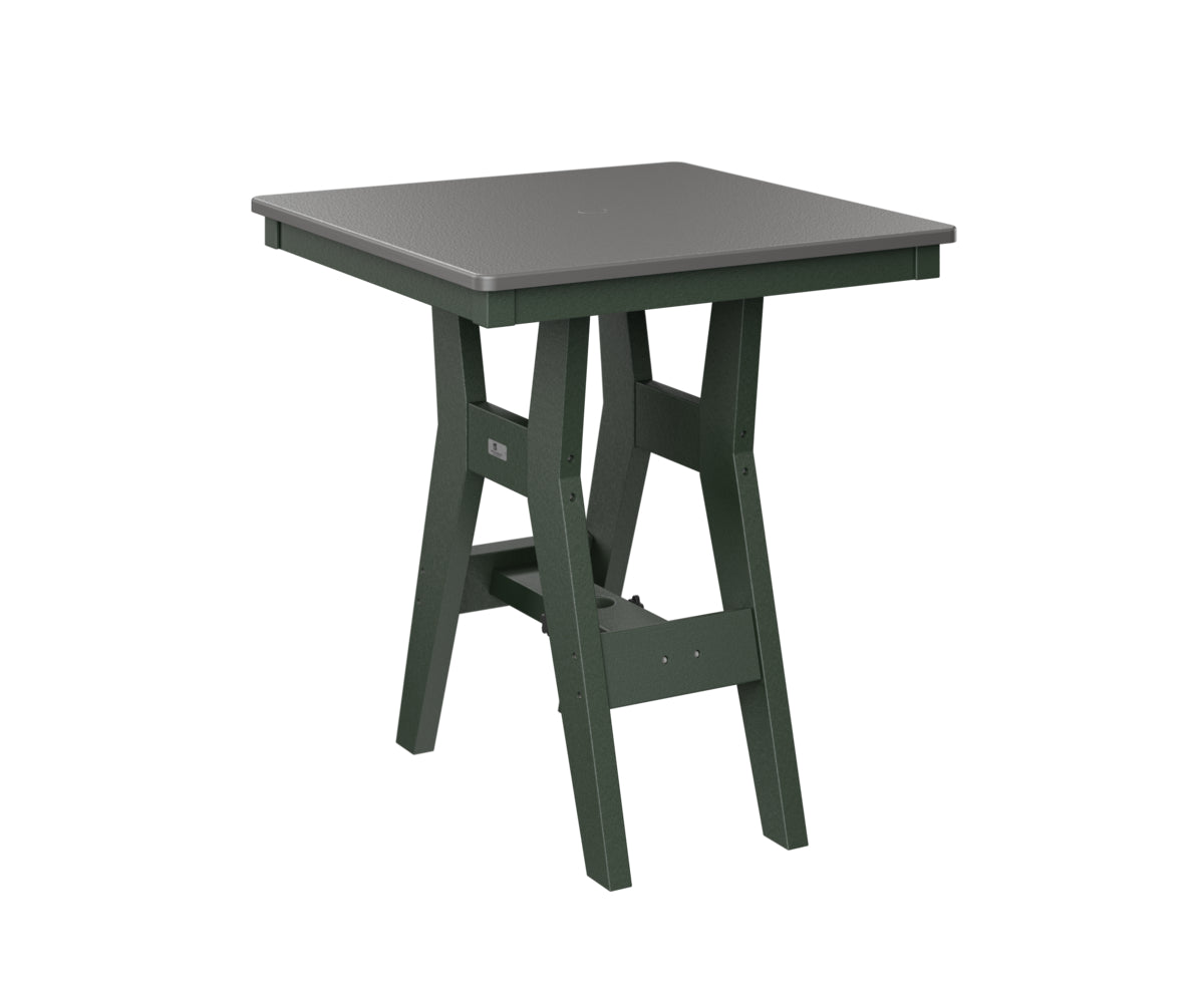 Berlin Gardens Harbor Bar Tables 28" Square Bar Table with Hammered Top
